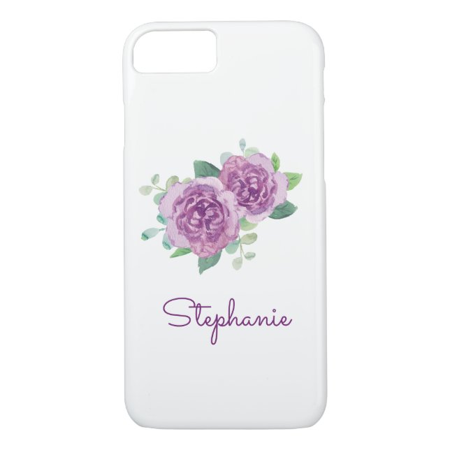 Coques Case-Mate iPhone Couleur d'eau violette Rose (Dos)