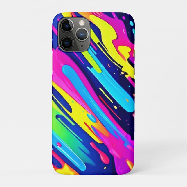 Coques Case-Mate iPhone Couleur éclatée : flux Abstrait (Dos)