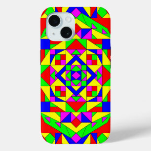 Coque Pour iPhone 15 Couleur et géométrie