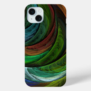 Coque iPhone 15 Mini Couleur Gloire Moderne Art Abstrait Motif Élégant