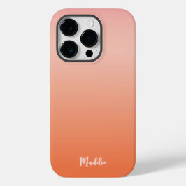 Coque Pour iPhone 14 Pro Couleur orange et chaude du coucher du soleil