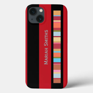 Etui iPhone Case-Mate couleur-rayures avec le coutume-nom