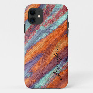 Case-Mate iPhone Case Couleur rétro Grain de bois Texture #2