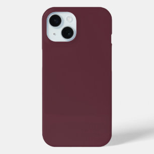 Coque Pour iPhone 15 Couleur solide bordeaux