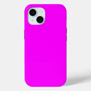 Coque Pour iPhone 15 Couleur solide Fuchsia   Classic Elegant