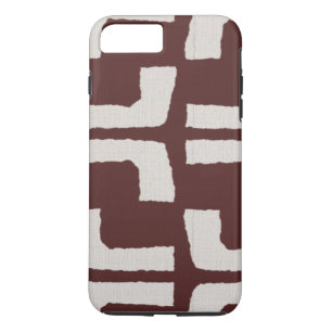 Coque Case-Mate Pour iPhone Couleur Tribale Africaine Revêtement Blanc Rouge