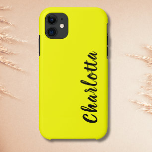 Case-Mate iPhone Case Couleur Uni Citron Néon Personnaliser
