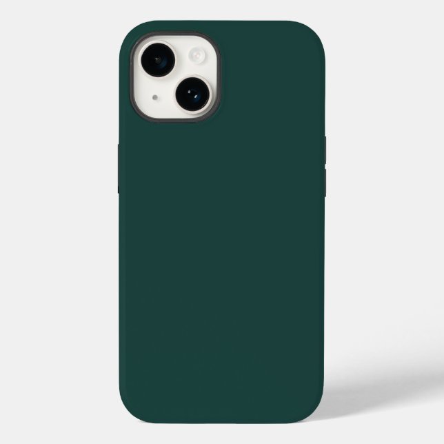 Coques Case-Mate iPhone Couleur uni vert émeraude foncé (Verso)