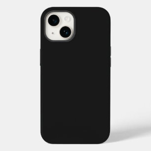Coque Pour iPhone 14 Couleur unie noire étrange