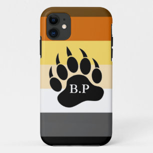 Etui iPhone Case-Mate Couleurs de la Fierté de l'Ours Monogramme Patte d