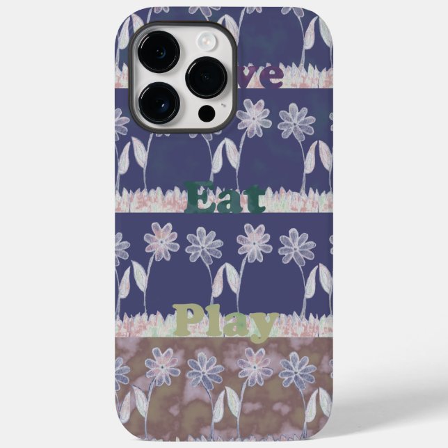Coques Case-Mate iPhone Couleurs du Baby shower bleu amour (Verso)