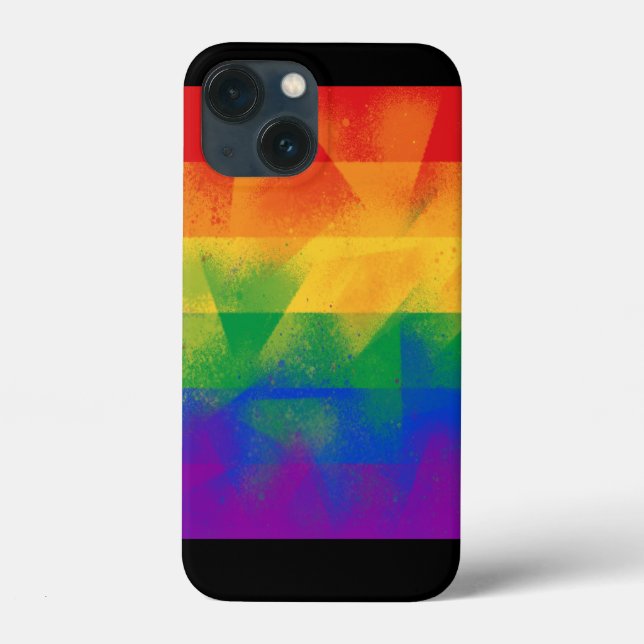 Coques Case-Mate iPhone Couleurs du drapeau LGBTQ (Verso)