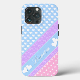 Case-Mate iPhone Case Couleurs Enchanteurs, Tirures Et Coeurs, Nom Perso