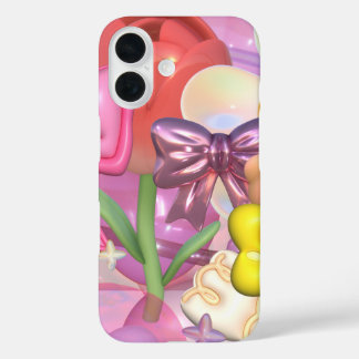 Coques iPhone 16 Couleurs pastel mignonnes Stickers Bubbly