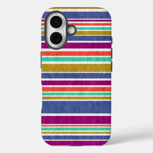 Coques iPhone 16 Couleurs rétrospectives texturées
