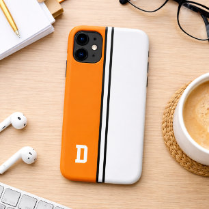 Case-Mate iPhone Case Couleurs universitaires orange et blanc 