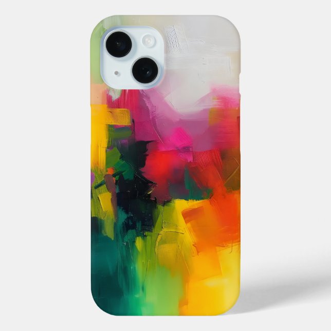 Coques Case-Mate iPhone Couleurs vives Art Abstrait (Verso)