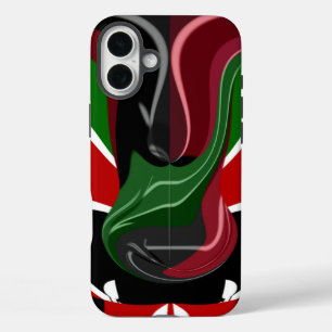Coques iPhone 16 Plus Coupe de café Kenya Drapeau Hakuna Matata