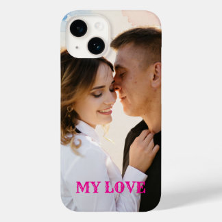 Coque Pour iPhone 14 Couple amoureux Photo Personnalisé
