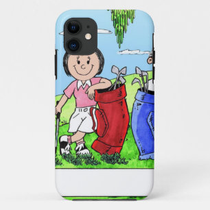 Coque Case-Mate Pour iPhone Couple de golf - Carton personnalisé