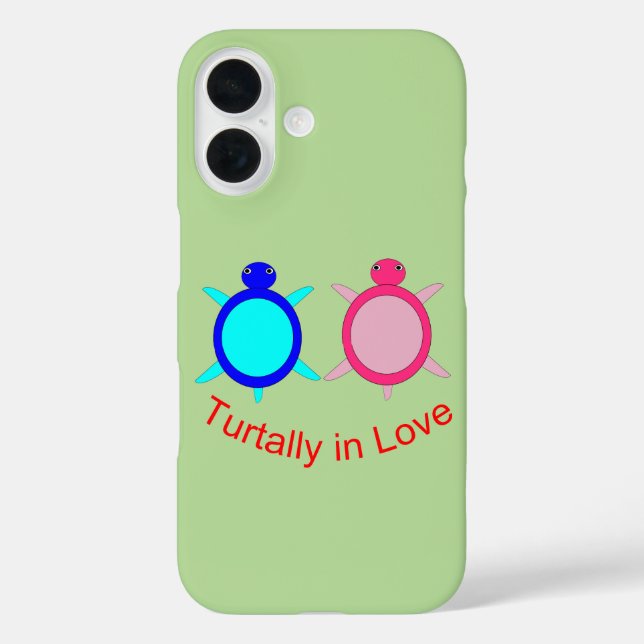 Coques Case-Mate iPhone Couple de Tortues Mignonnes (Verso)