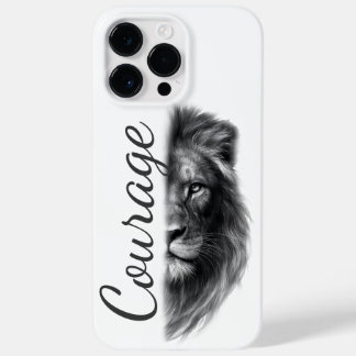 Coque Pour Pour iPhone 14 Pro Max Courage Lion Artistic Minimal-