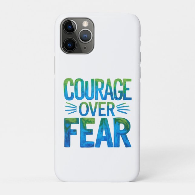 Coques Case-Mate iPhone Courage plutôt que la peur (Dos)