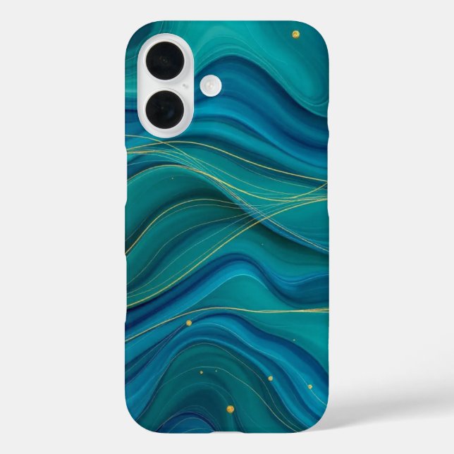 Coques Case-Mate iPhone Courants dorés (Verso)