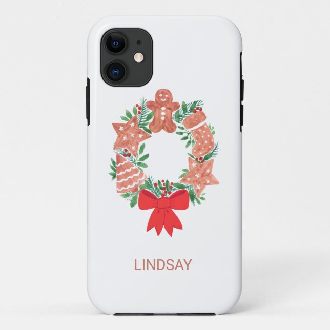 Coques Case-Mate iPhone Courbe de Noël personnalisée (Dos)
