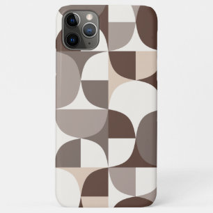 Case-Mate iPhone Case Courbes géométriques rétro Motif - Terra Brown