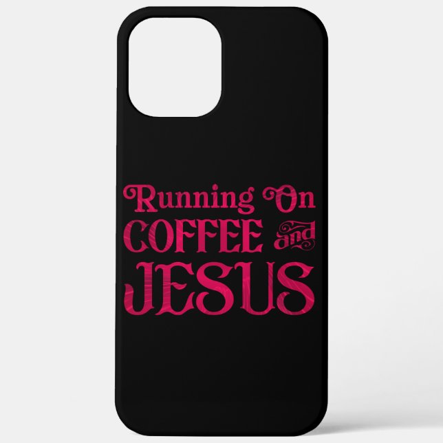 Coques Case-Mate iPhone Courir sur Jésus & Café (Verso)