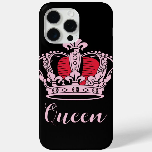 Coques Case-Mate iPhone Couronne Queen personnalisable (Verso)
