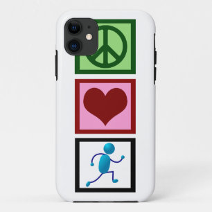 Coque iPhone 11 Course d'amour de paix