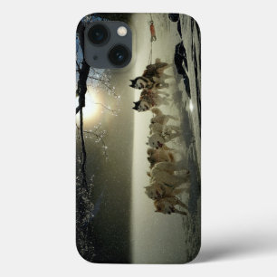 Etui iPhone Case-Mate Course de traîneau à chiens Husky de l'Alaska