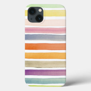 iPhone 13 Case Courses peintes à la main de brosse d'aquarelle,