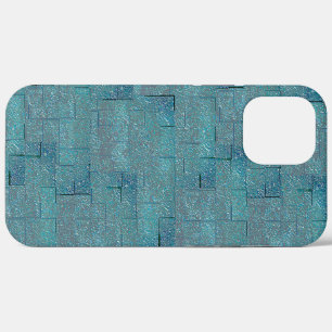 Case-Mate iPhone Case Coutules en mosaïque de forme cyan à gris