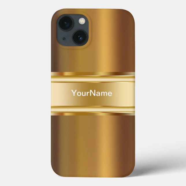 Coques Case-Mate iPhone Couvercle de look or pour hommes (Verso)