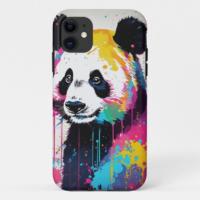 Coques Case-Mate iPhone "Couverture arrière mobile Vibrant Panda Paradise" (Dos)