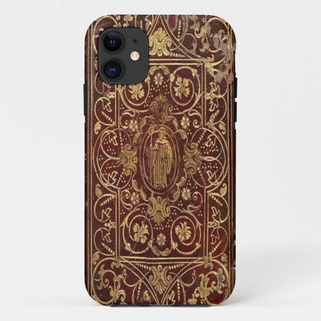 Coques Case-Mate iPhone Couverture de téléphone - livre antique - saint (Dos)