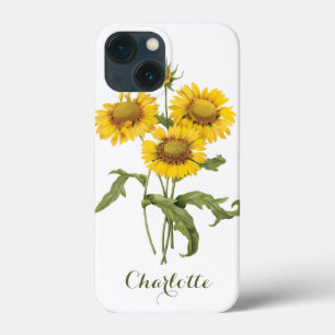 iPhone 13 Mini Case Couverture Fleur de Blanket Fleur de Tournesol par