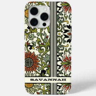 Coque iPhone 15 Pro Max Couverture iPhone Damask personnalisée - Choisisse