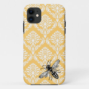 Etui iPhone Case-Mate Couverture jaune d'iPhone de frelon d'abeille de