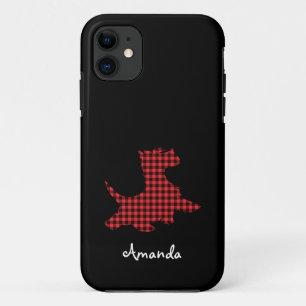 Case-Mate iPhone Case Couverture téléphonique pour chien écossais rouge