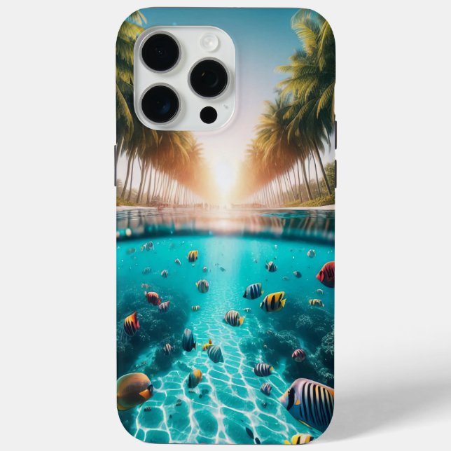 Coques Case-Mate iPhone Couverture téléphonique Tropical Island Paradise (Verso)