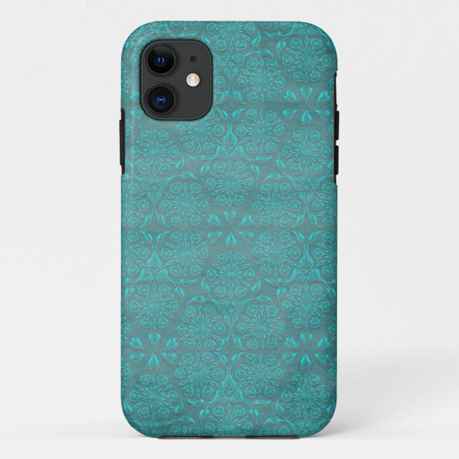 Coques Case-Mate iPhone Couverture turquoise de l'iPhone 5 d'impression de (Dos)