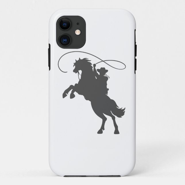 Coques Case-Mate iPhone cowboy lancer lasso équitation élevant cheval (Dos)