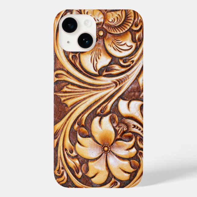Coques Case-Mate iPhone Cowboy Mode Western Pays Cuir à outils (Verso)