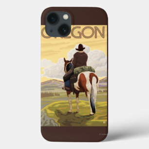 Case-Mate iPhone Case Cowboy on Horseback Vintage Travel Poster