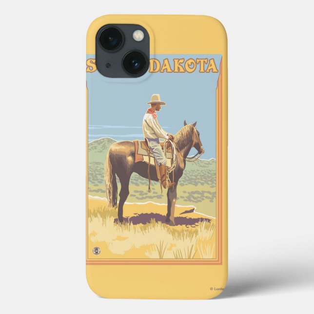 Coques Case-Mate iPhone Cowboy (vue de côté) le Dakota du Sud (Verso)