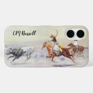 Coques iPhone 16 Cowboys du Triangle de la Barrière par CM Russell